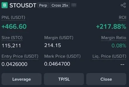 STO Futures Profit Proof (+217%) - CryptoSphere Audited Signal Setup
