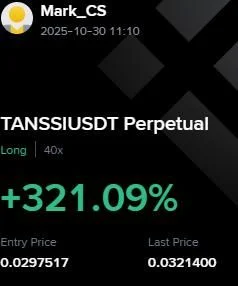 TANSSI Futures Profit Proof (+321%) - CryptoSphere Audited Signal Setup