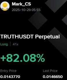 TRUTH Futures Profit Proof (+82%) - CryptoSphere Audited Signal Setup